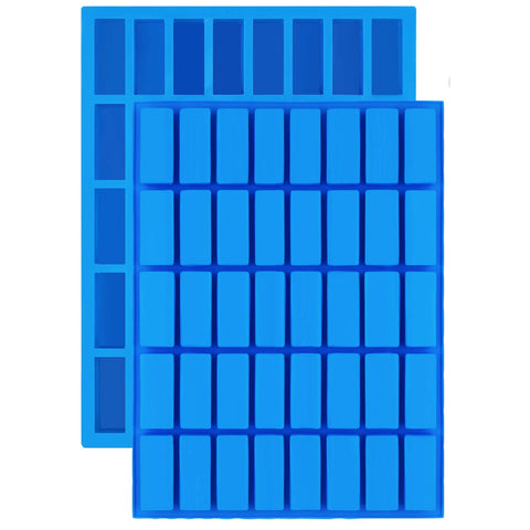 Mity rain 40-cavity narrow rectangle mold for chocolates and candies, easy release