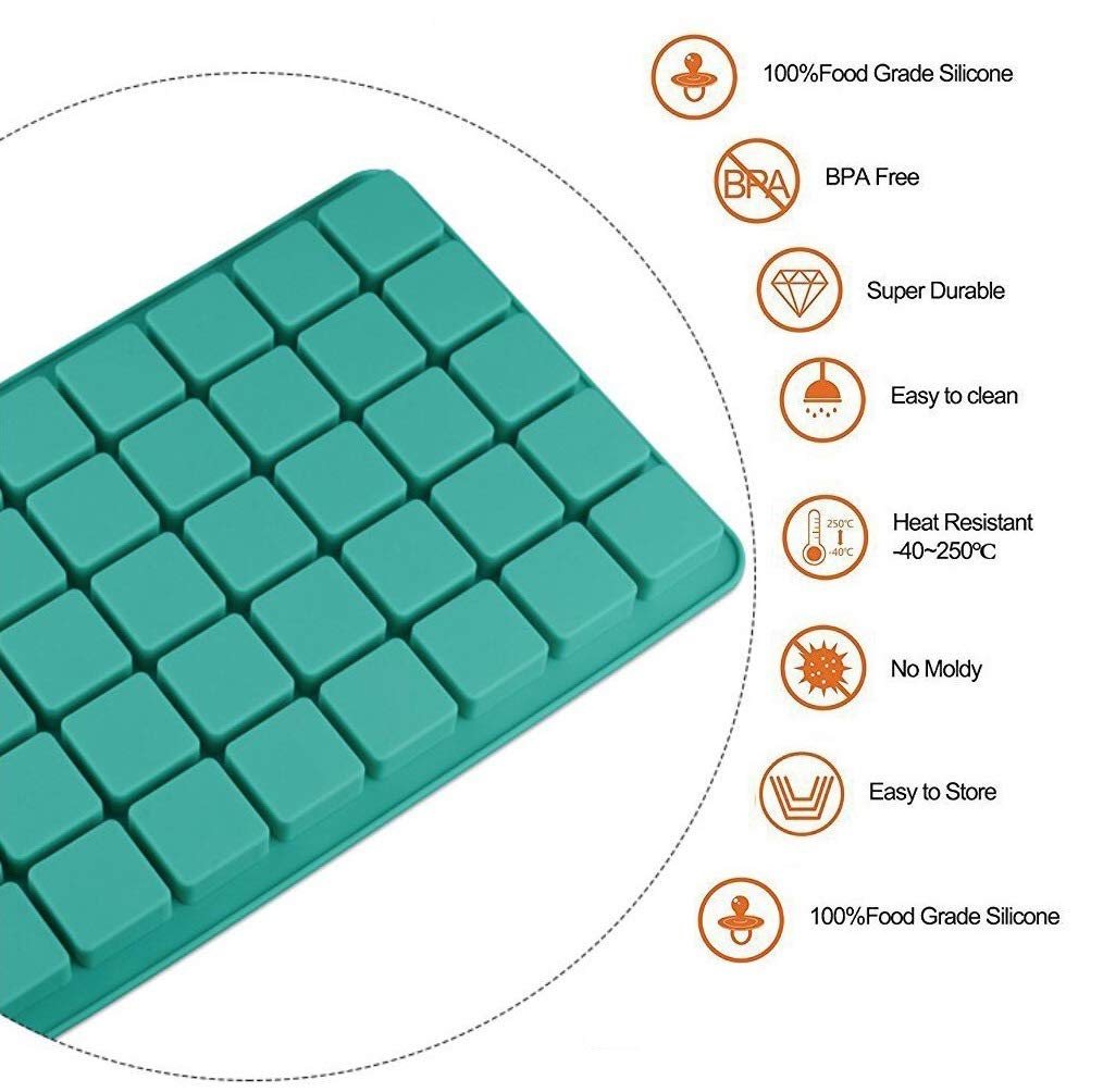 Mity Rain grid fondant mold adds decorative cake toppers.