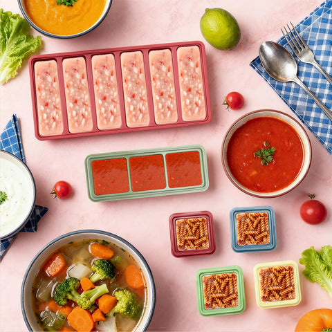 Mity rain half-cup single-compartment tray enables precise portions