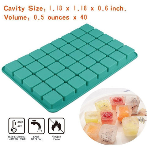 Mity Rain hard candy pralines mold yields glossy finished sweets.