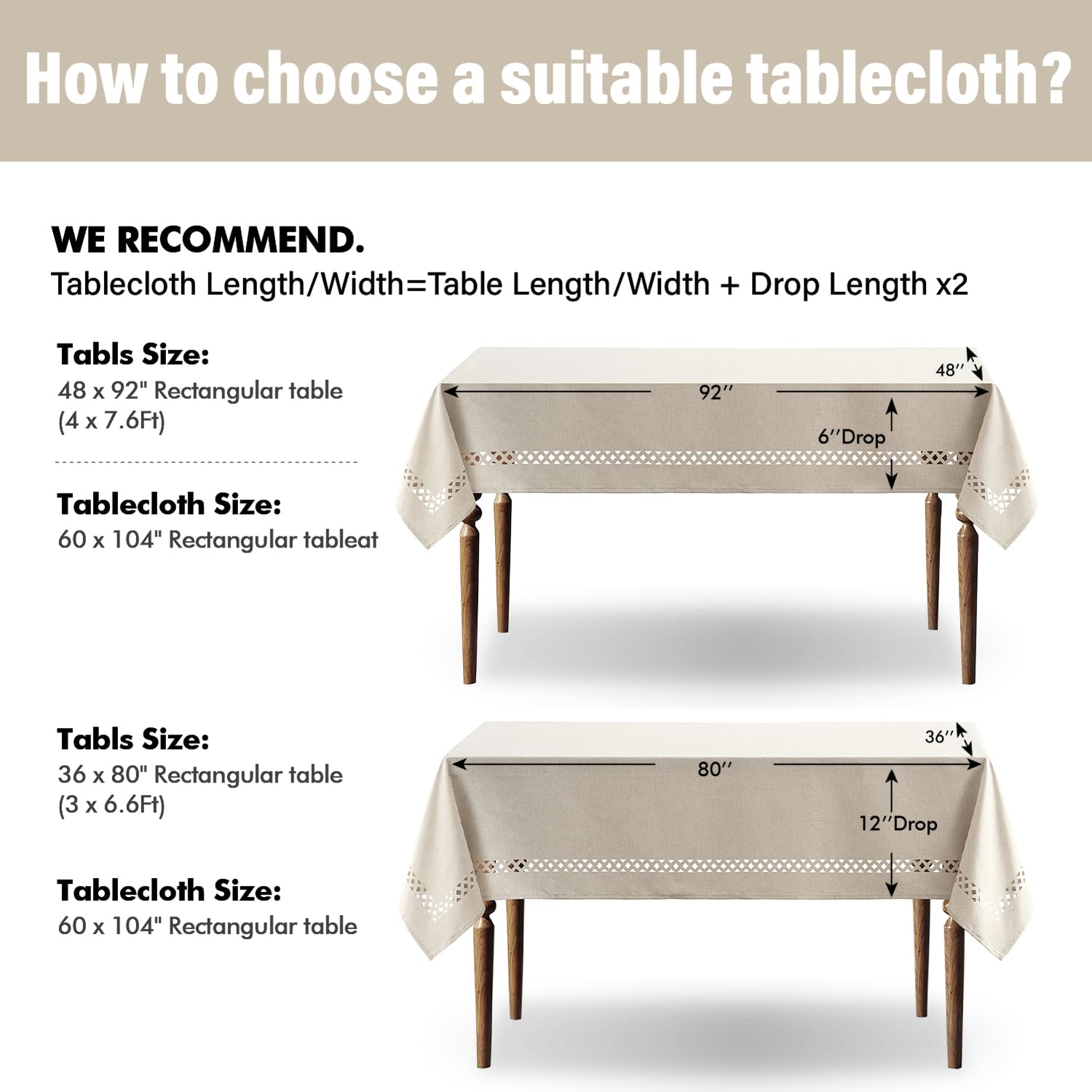 MIULEE outdoor tablecloth enables quick cleanup after meals and protects surfaces.
