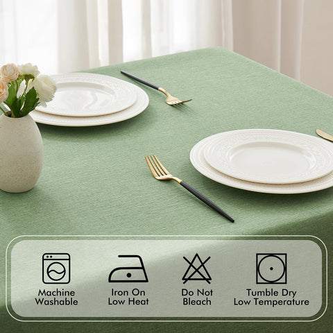 MIULEE tablecloth hemmed edges detail for a polished finish