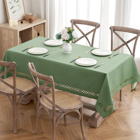 MIULEE tablecloth with waterproof finish protects surfaces during meals and celebrations