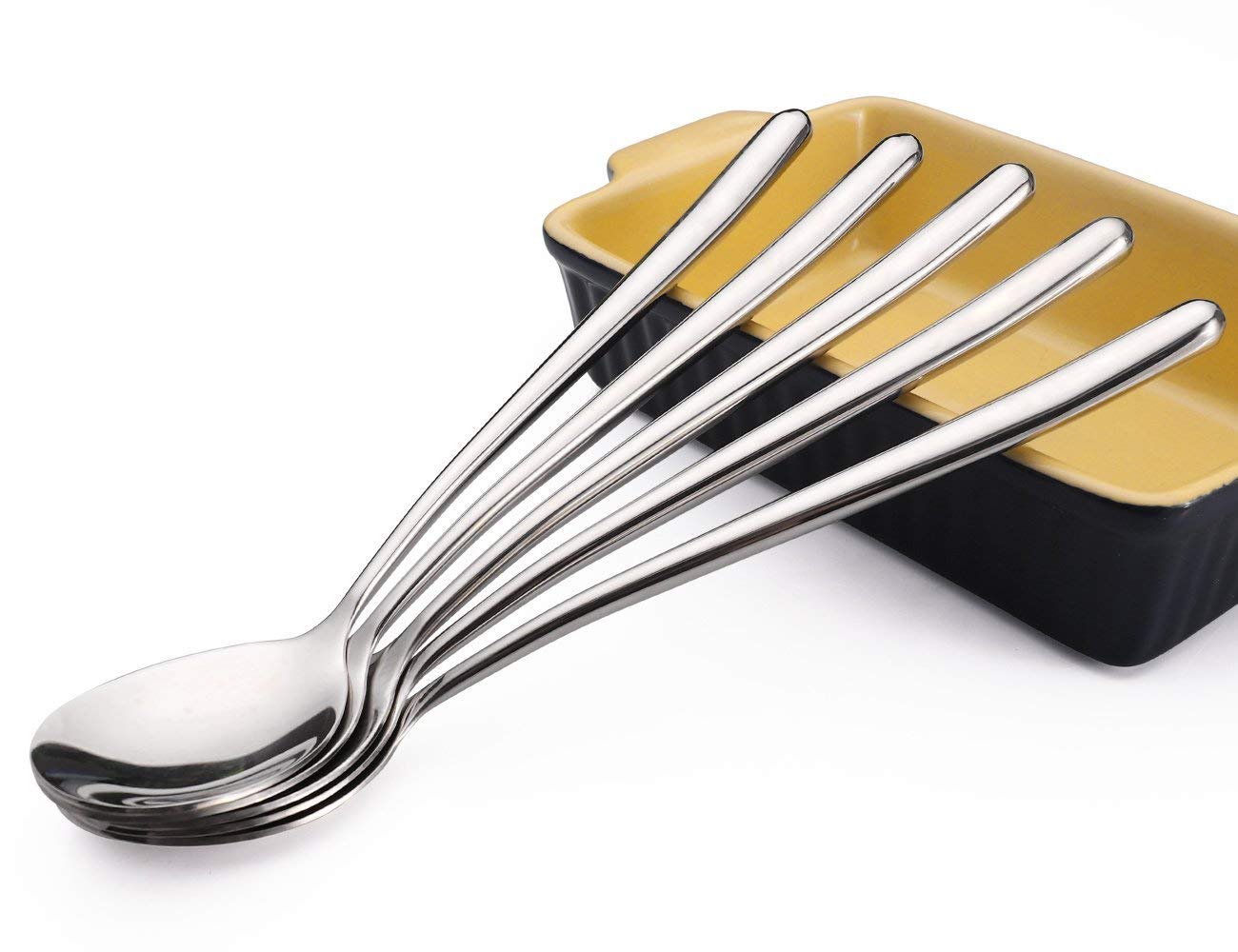 MIUPOO spoons with smooth edges provide comfortable handling.