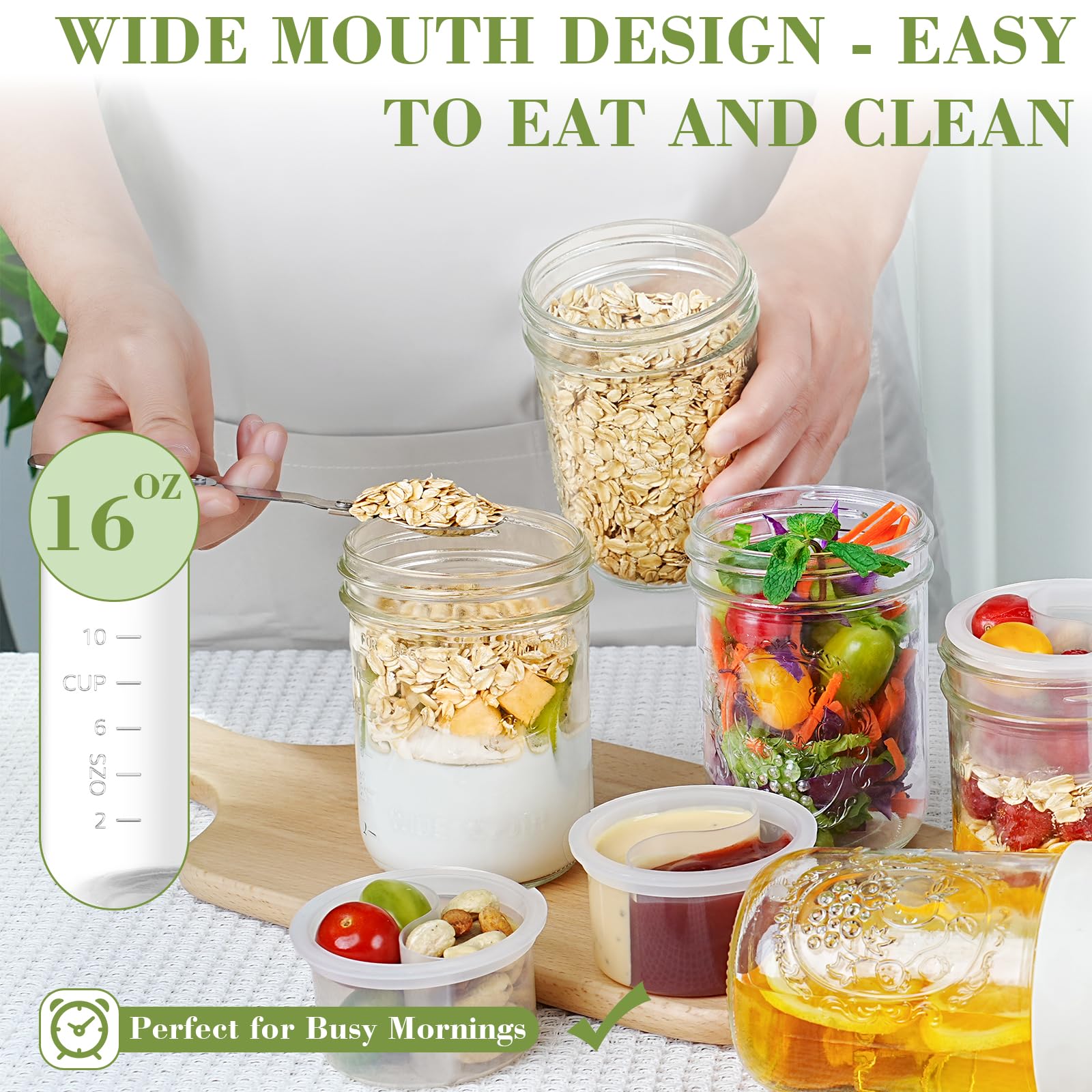 Miuyhji leak-resistant lid prevents spills during fridge or bag transport.