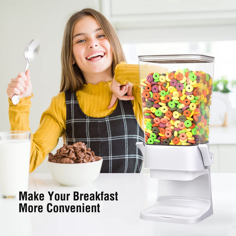 Cereal storage for cereals, granola, and snacks with BPA-free containers
