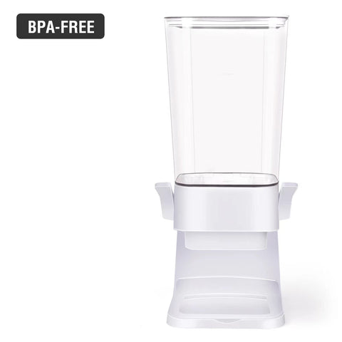Kid-friendly, easy-dispense design for snacks and cereals