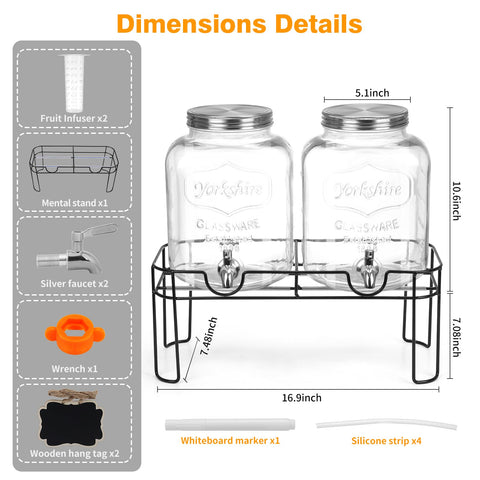 MIWUYI dispenser with stainless steel spigot for clean pouring