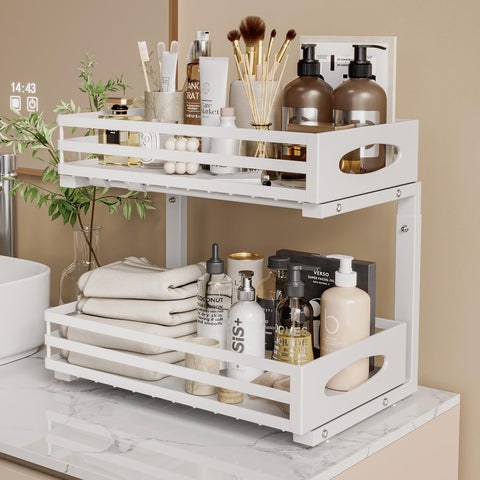 Mixeshop versatile under-sink solution for kitchen, bath, and laundry.