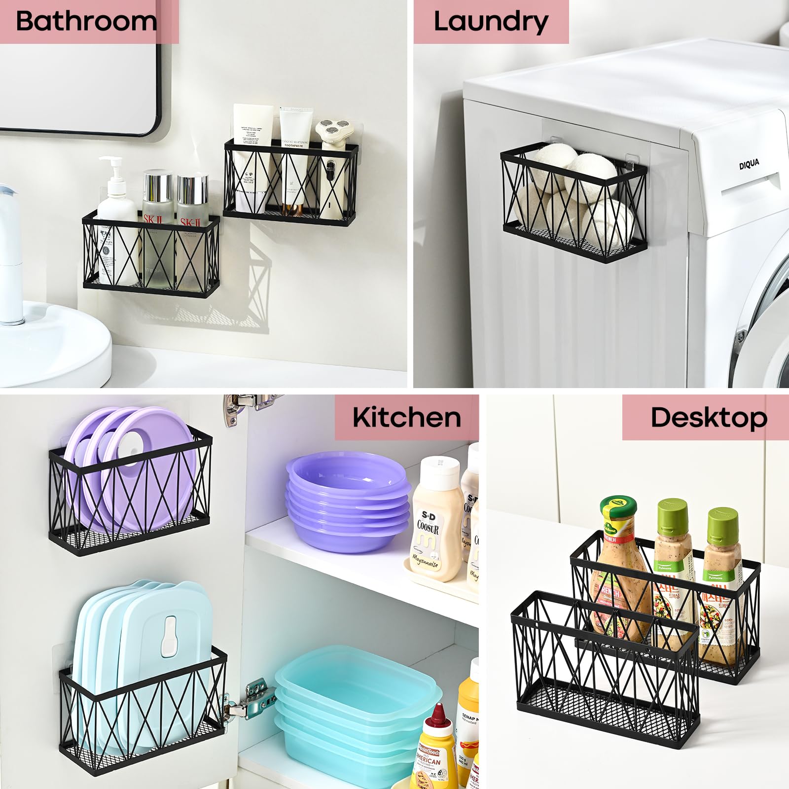MIXISAV versatile use for kitchen and bathroom organization.
