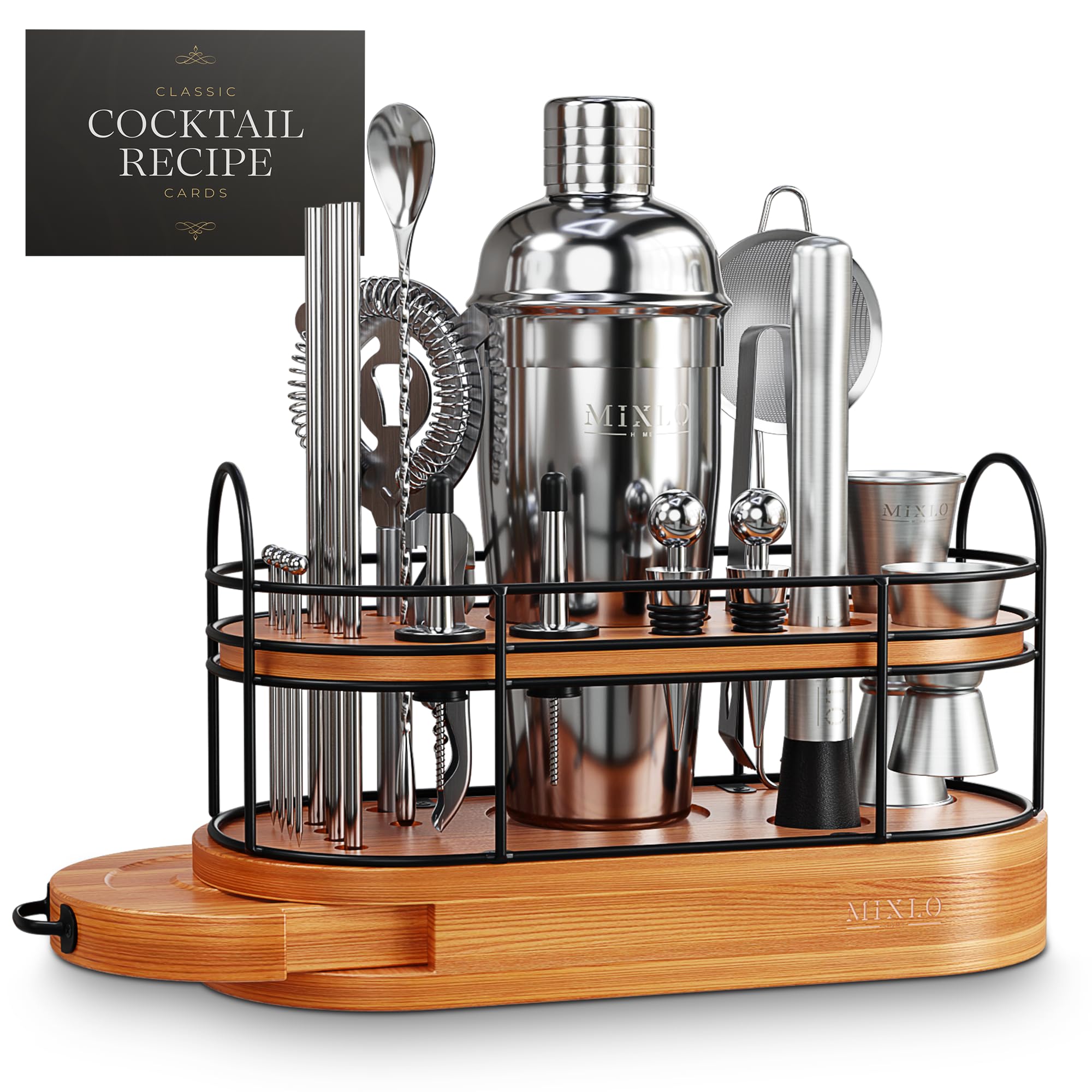 Mixlo Ready-to-serve cocktails setup for stylish home entertaining.