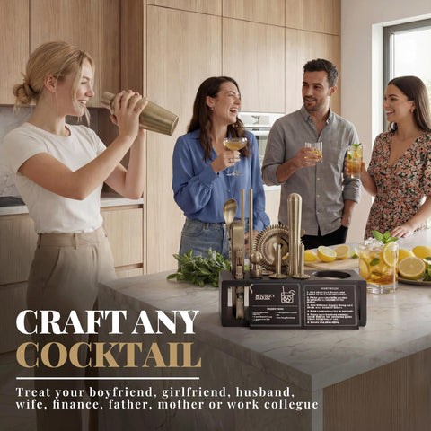MixMate bar spoon for stirring and layering flavors with control
