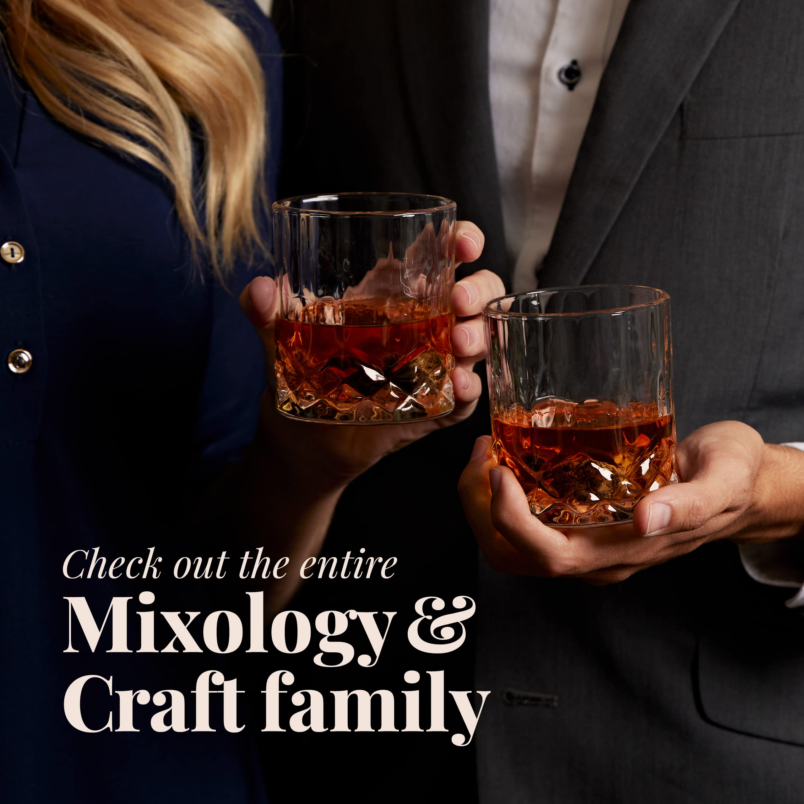 Gift-ready Mixology & Craft packaging enhancing any home bar display