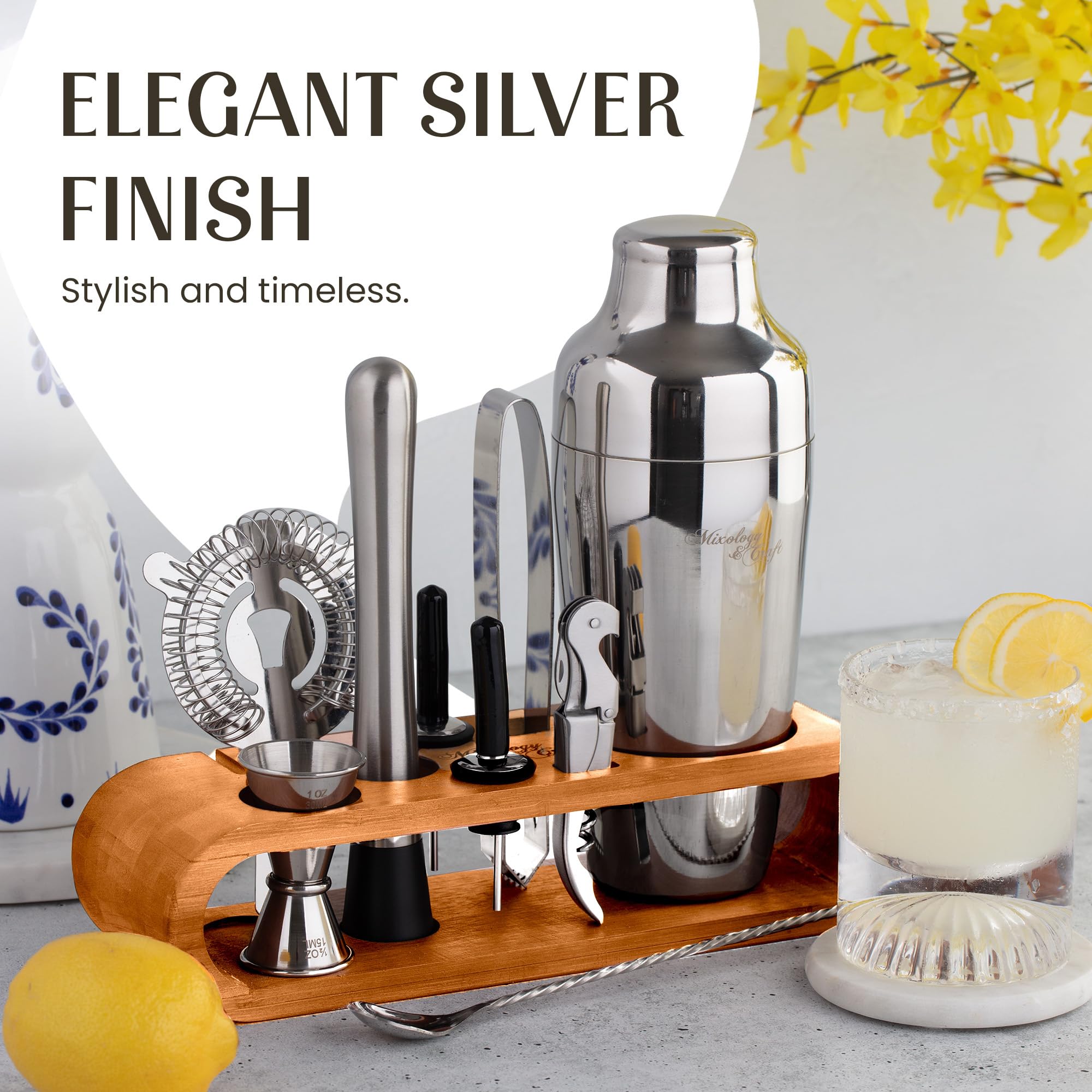 Mixology & Craft dual-volume jigger for precise measurements at home