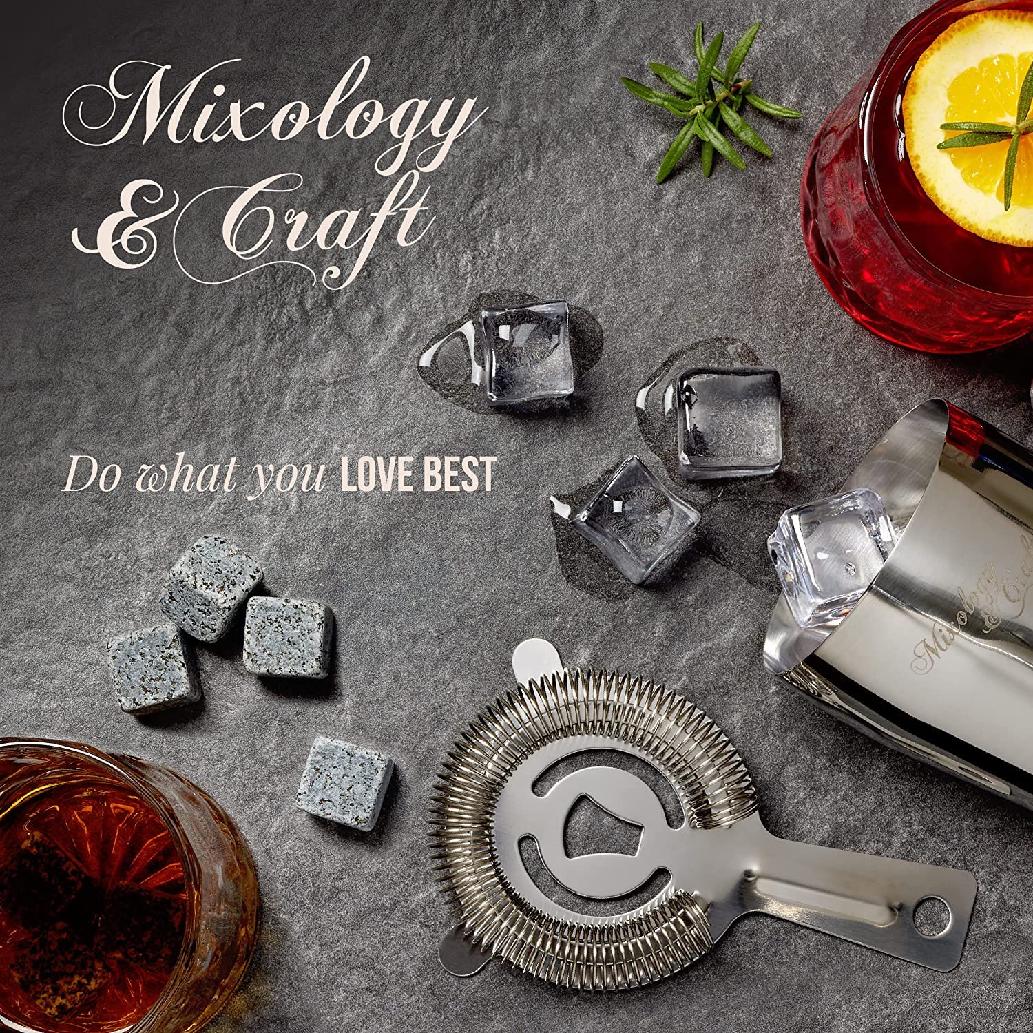 Mixology & Craft durable natural granite for long-lasting chill
