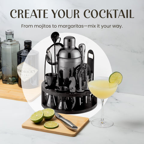 Mixology & Craft Fine strainer and bar tools deliver control.