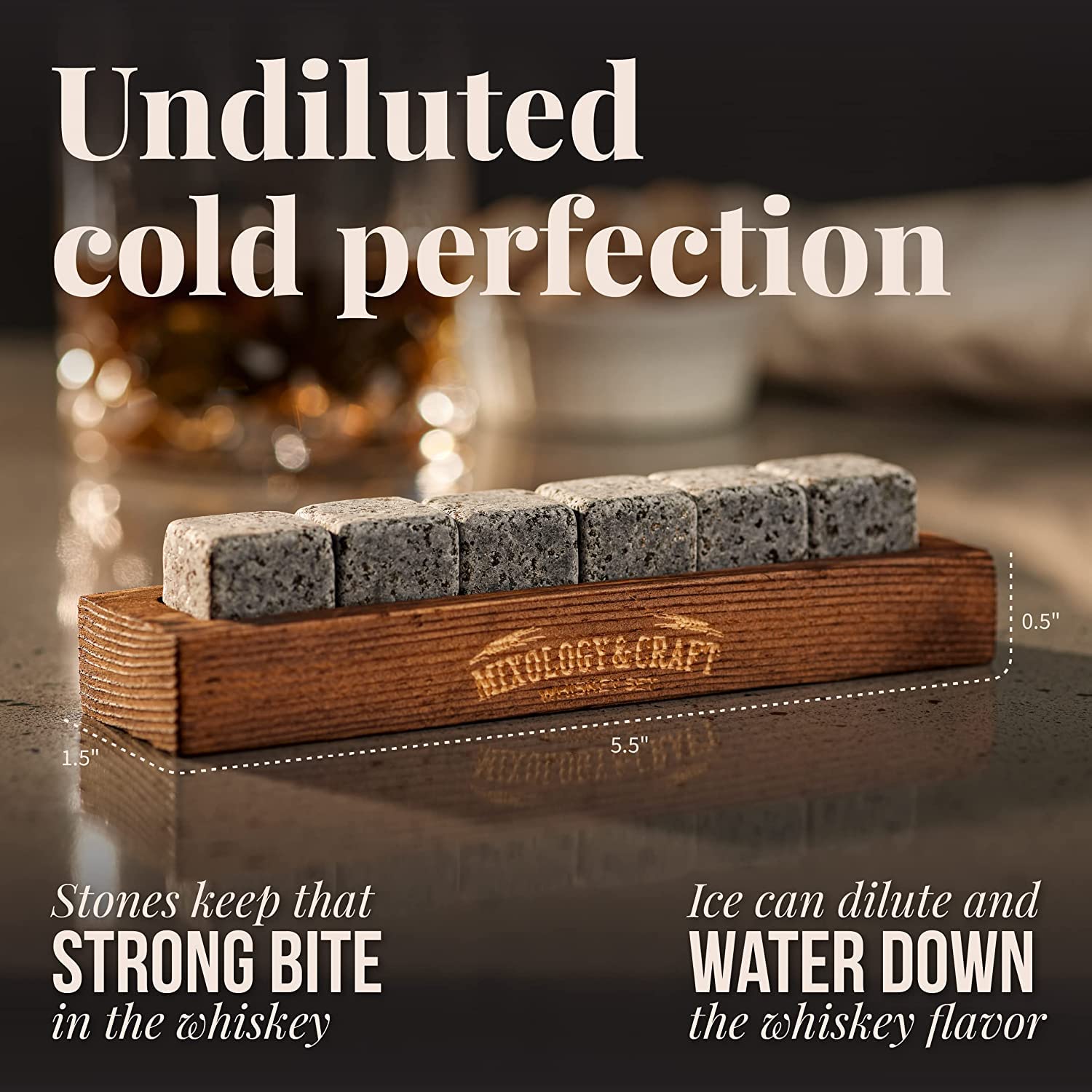Mixology & Craft freezer-ready stones stay cold longer