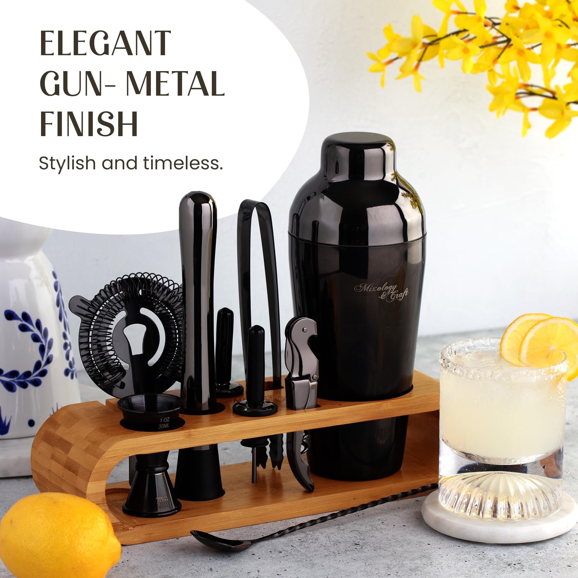 Mixology & Craft jigger 15/30ml for precise measurements.