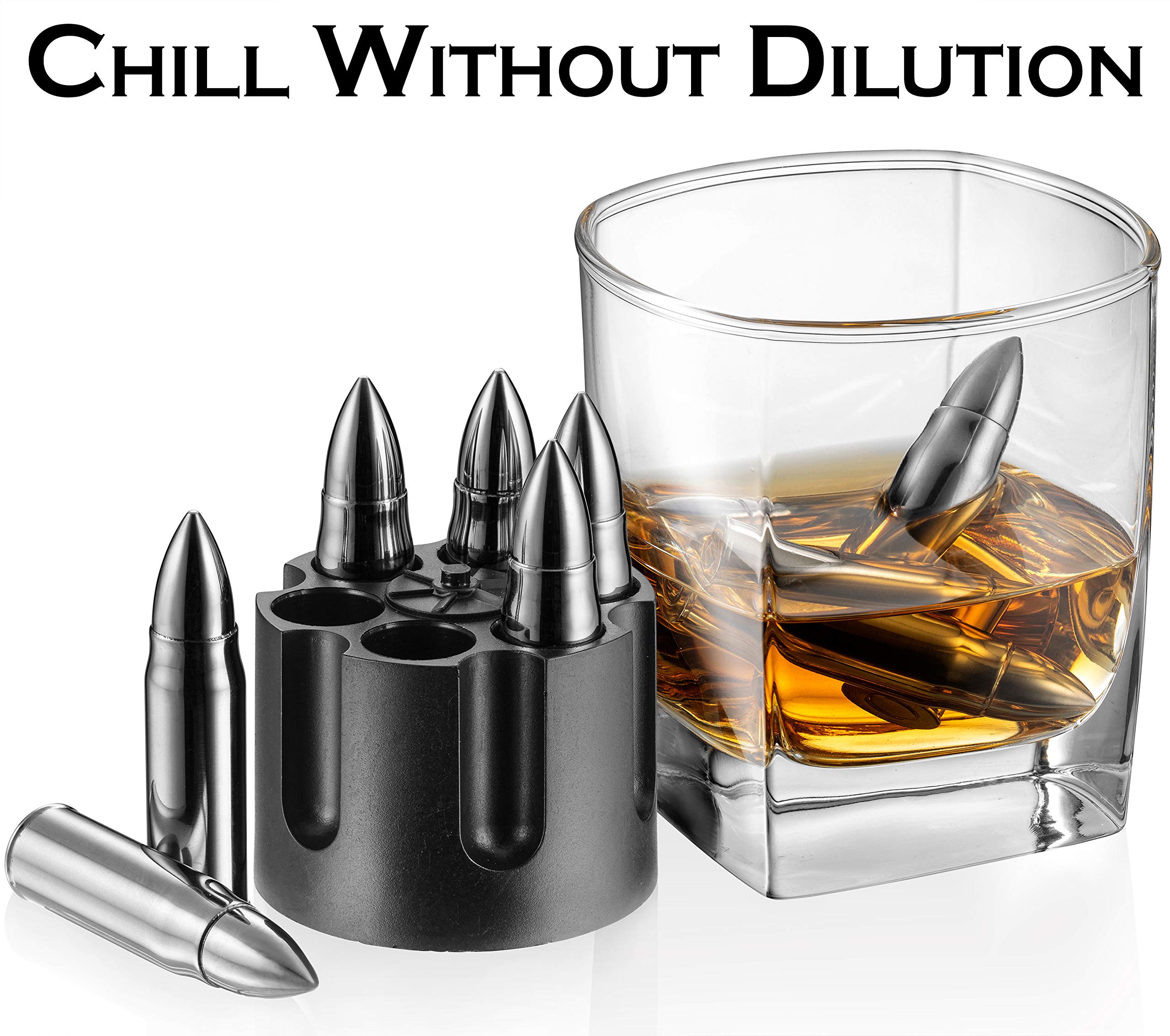 Mixology & Craft revolver-style storage case keeps stones organized and portable.