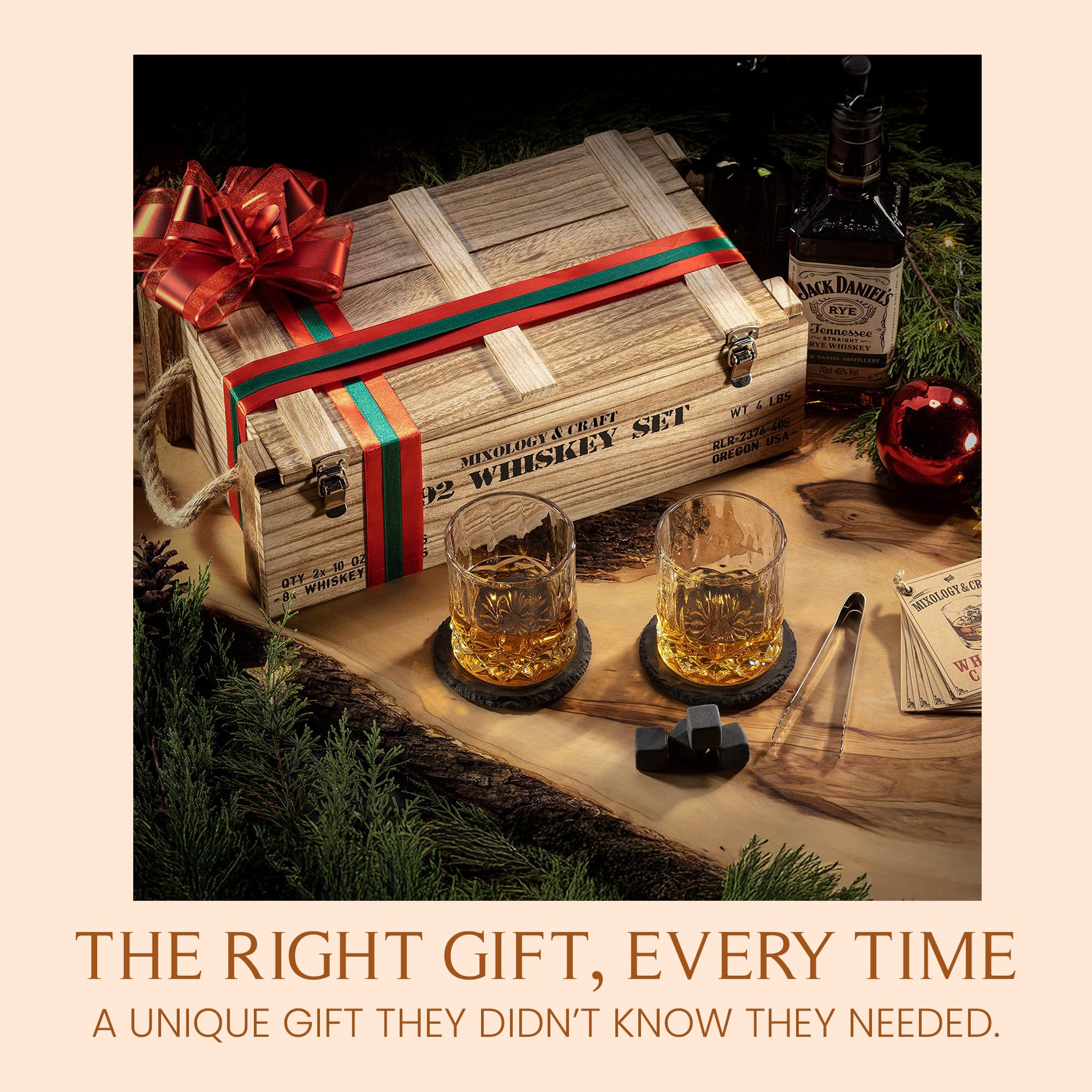 Mixology & Craft rustic gift box enhances gifting impact