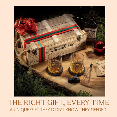 Mixology & Craft rustic gift box enhances gifting impact