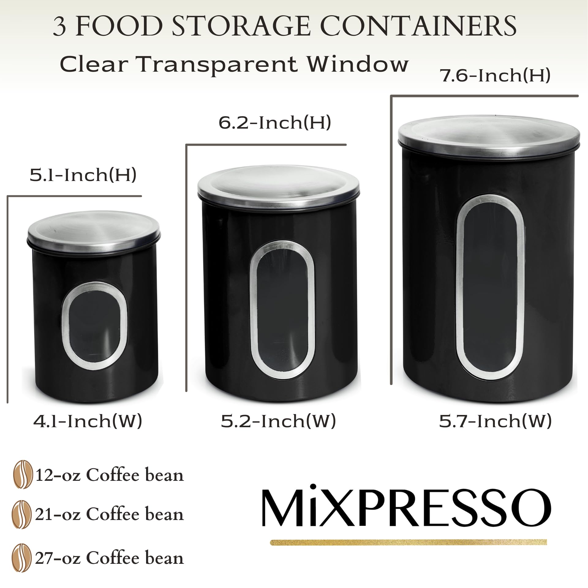 Close-up of Mixpresso airtight press-on lid with silicone gasket for freshness