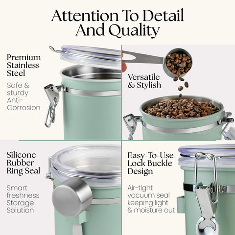 Mixpresso coffee canister spoon included for convenient scooping