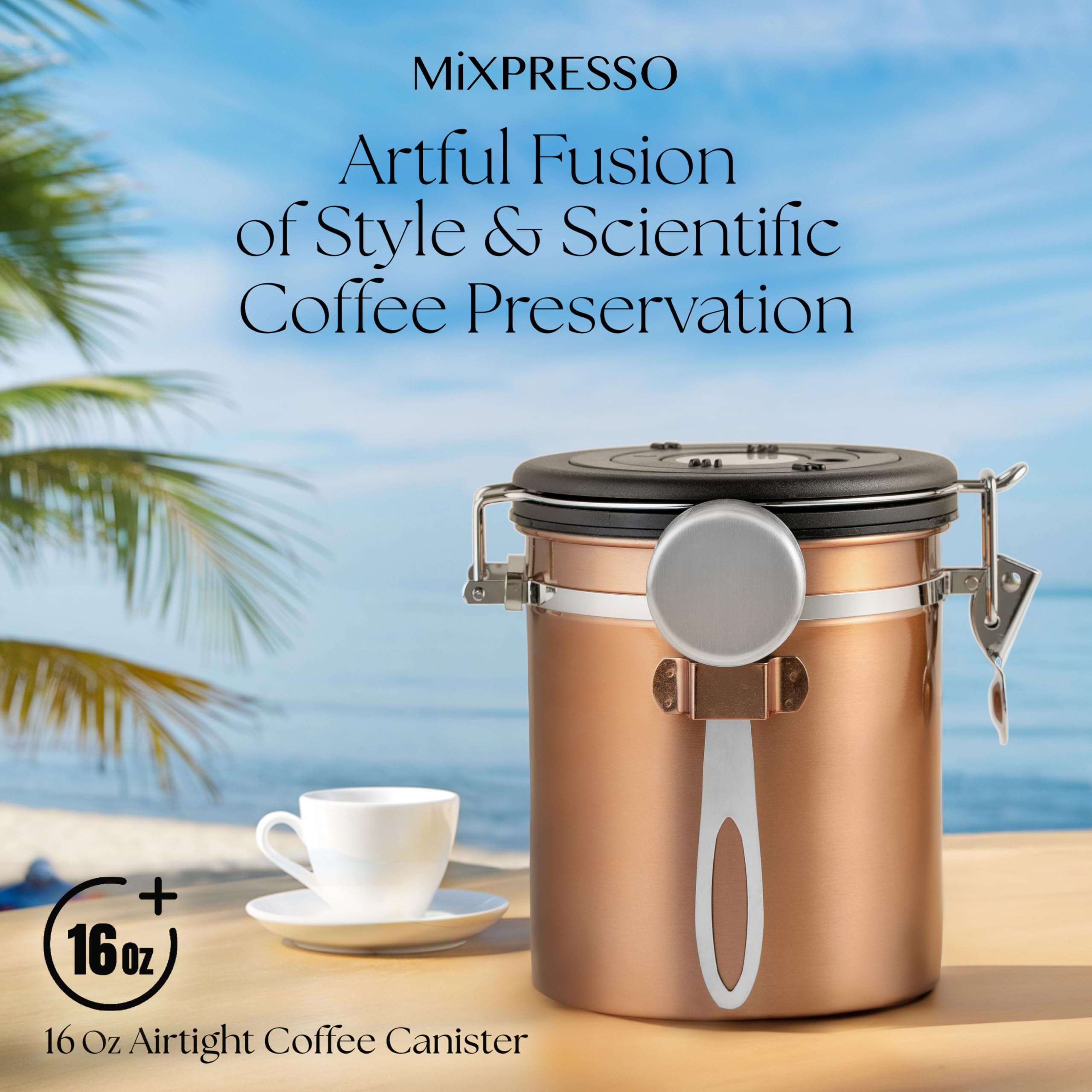 Elegant copper tone adds a stylish touch to your kitchen.