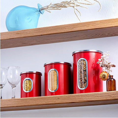 Mixpresso kitchen canisters help block odors and maintain flavor.