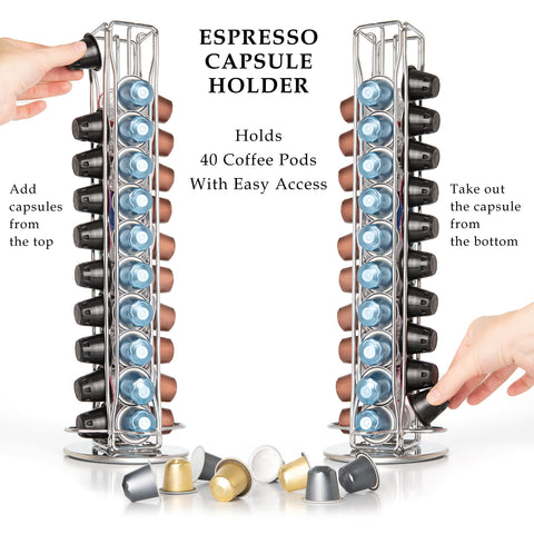 Mixpresso Nespresso-compatible capsule holder fits Citiz, Pixie, Latissima machines