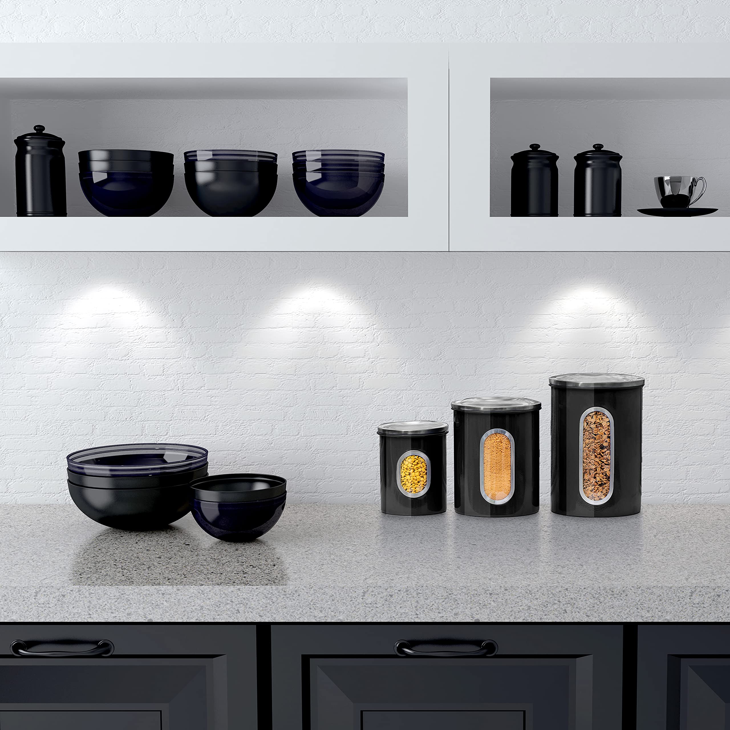 Mixpresso nestable kitchen storage saves space and stays organized