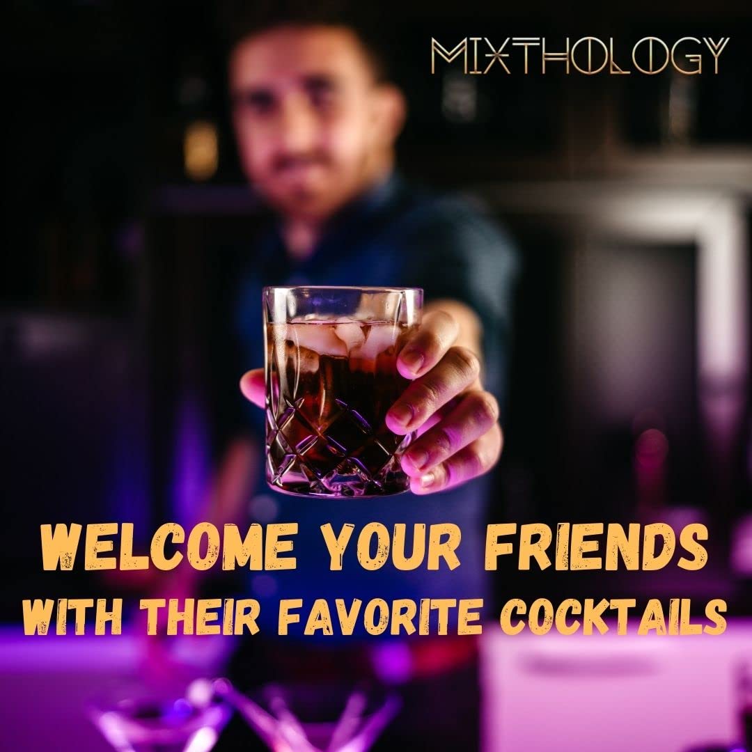 Mixthology Bartender Kit liquor pourers for accurate, mess-free pouring.