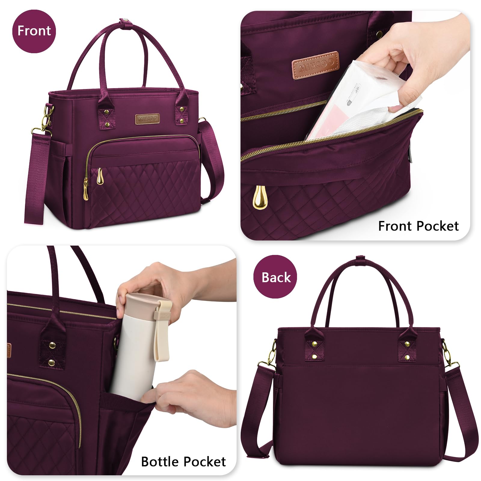 MIYCOO EVA leakproof liner contains spills and is easy to wipe clean