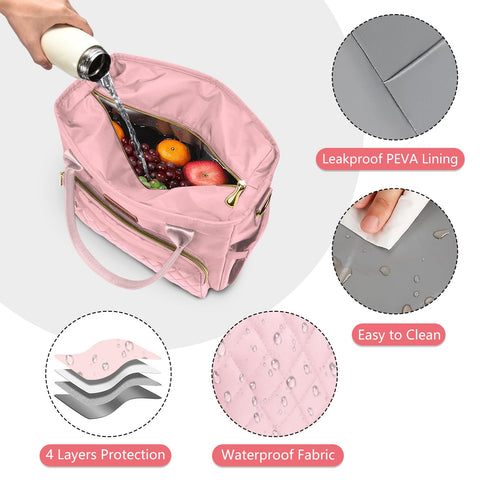 MIYCOO lunch bag insulated lining visible for temperature control