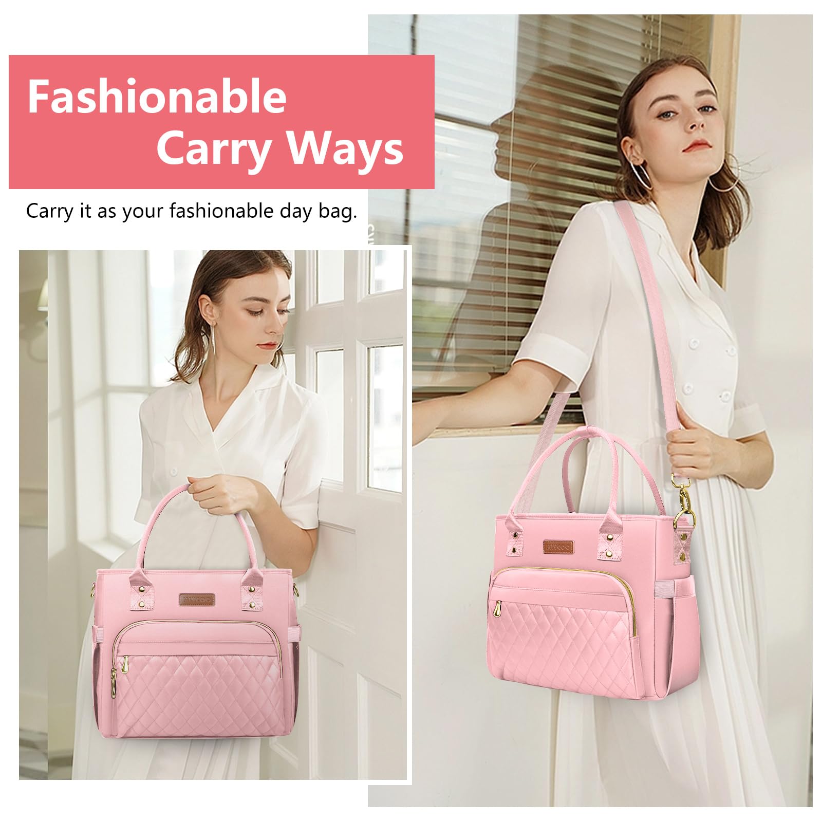 MIYCOO front and back pockets layout keeps essentials organized