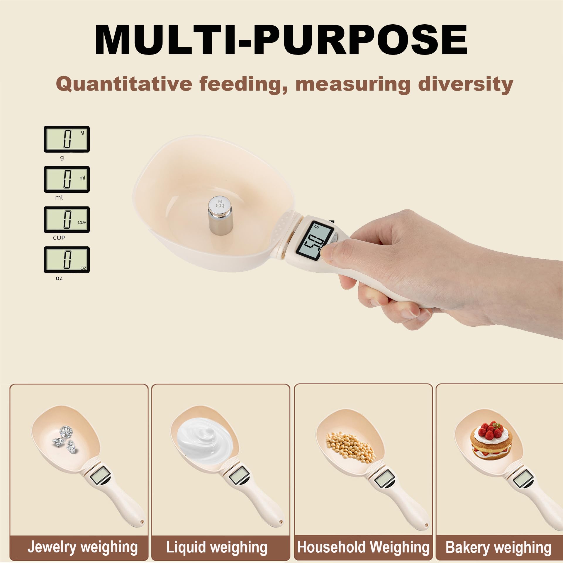 Miyonsin digital spoon compact design fits small kitchens