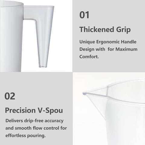 MiziDo cup with non-slip grip during mixing and pouring.