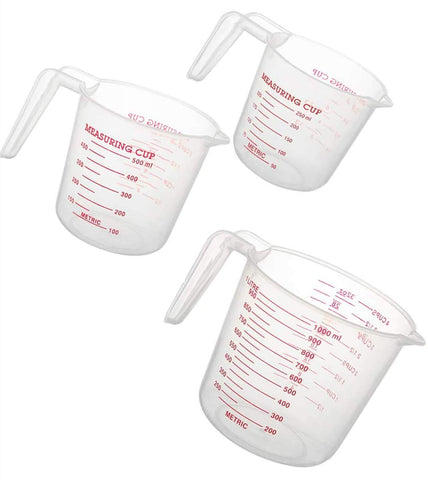 MIZORLIE 1000ml measuring cup with clear walls for precise liquid measurement.
