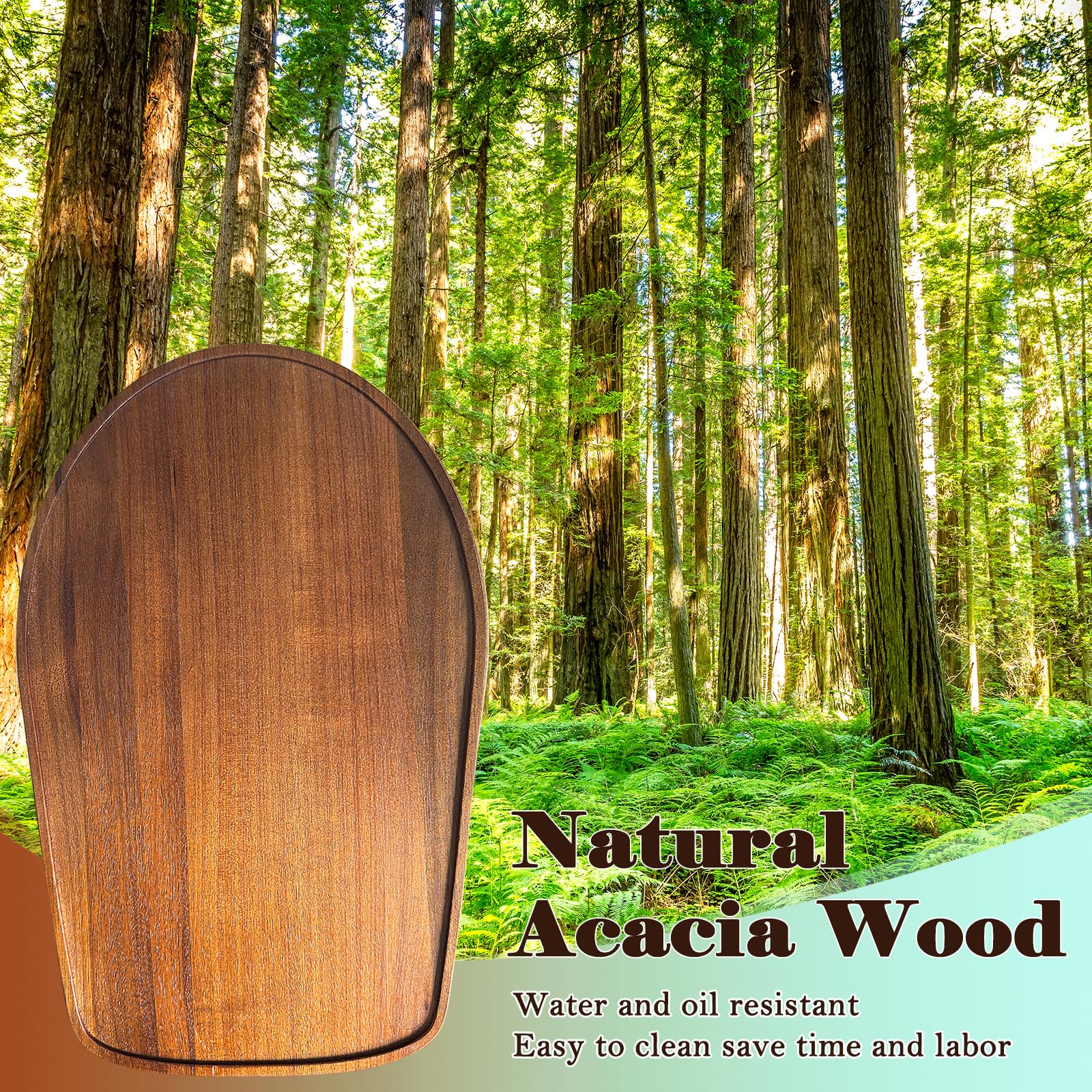 MJFAJAZF durable acacia wood construction for long-lasting use
