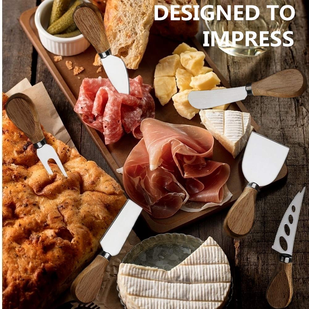 MJuAn compact and durable cheese knife set for family meals