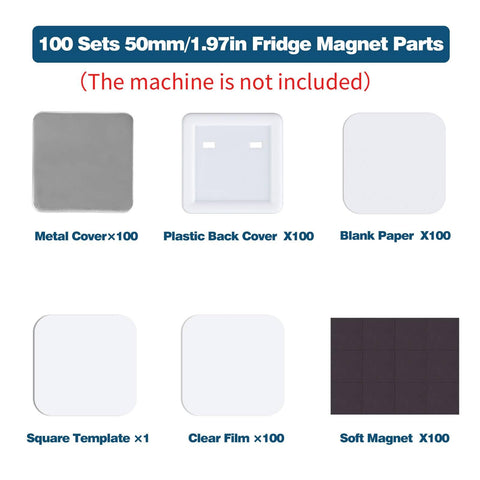 MK.Bear square button kit plastic back cover keeps buttons secure and easy to assemble.