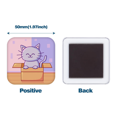 MK.Bear square button kit soft magnet offers strong hold without leaving marks.