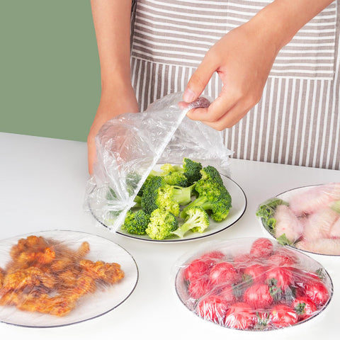 MKHS reusable covers keep food dust-free and visible for quick checks