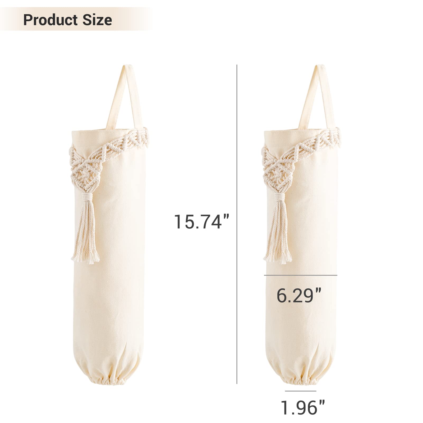 Mkono ivory dispenser keeps bags tidy and accessible for daily use