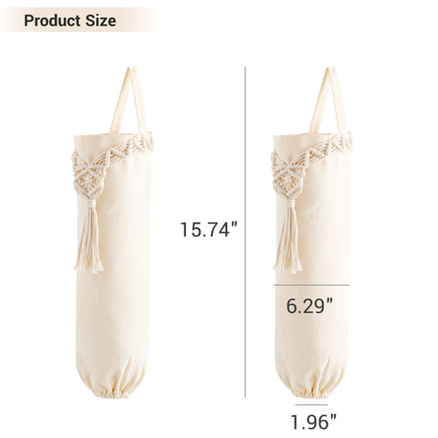 Mkono ivory dispenser keeps bags tidy and accessible for daily use