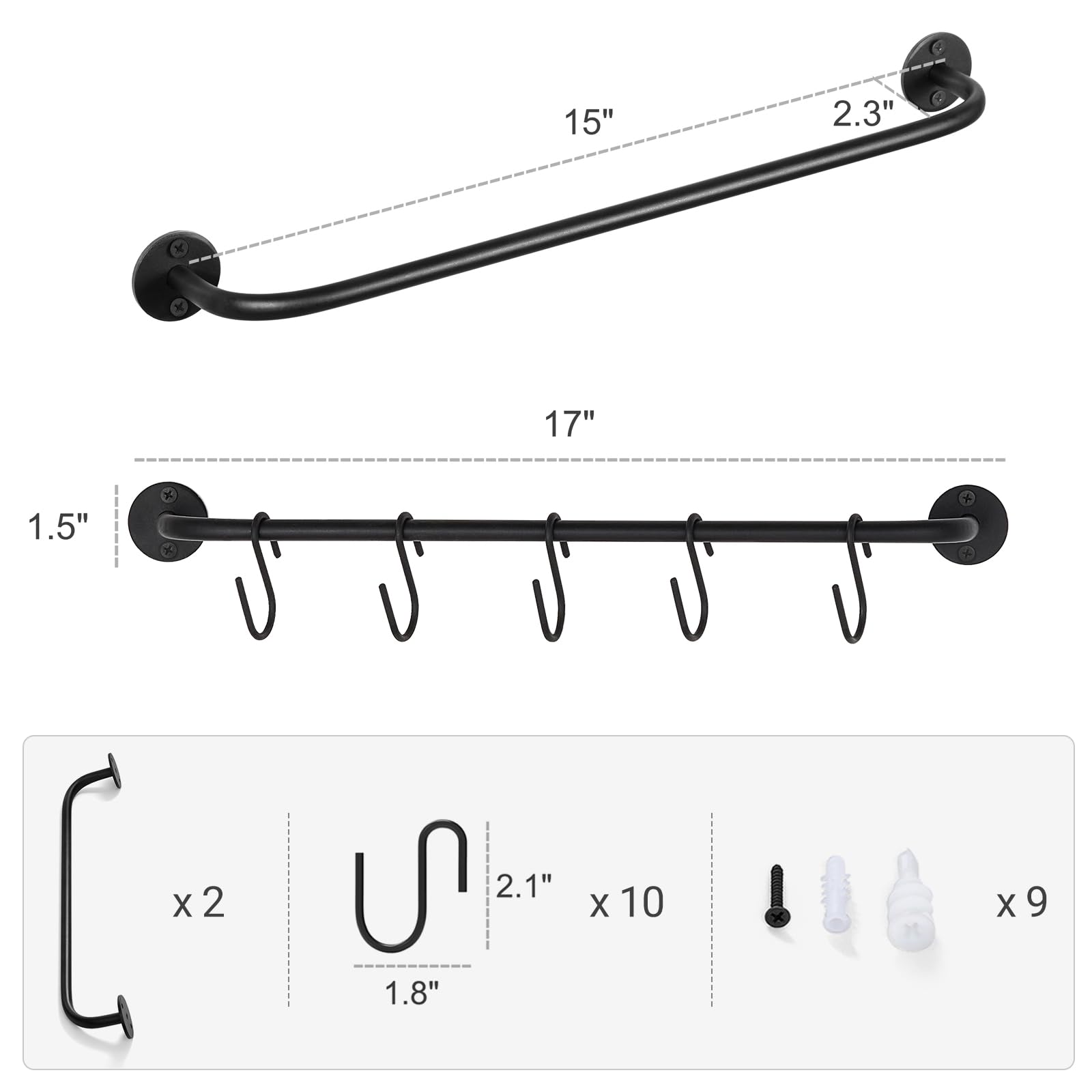 Mkono wall rack in a kitchen organizing mugs and utensils for space-saving setup.