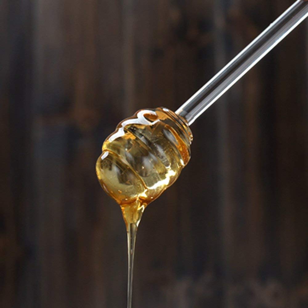 Mkono transparent honey keeper adds a stylish kitchen focal point
