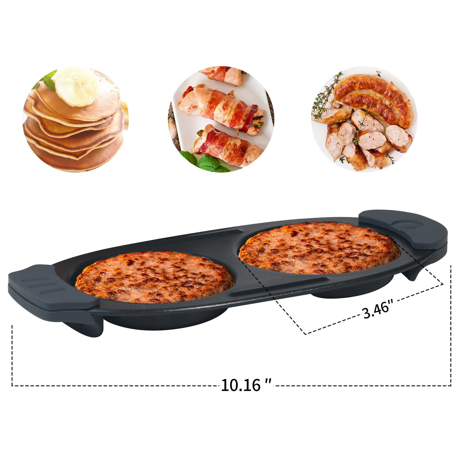 MKYSAIL egg cooker with extra-large chambers for bigger servings