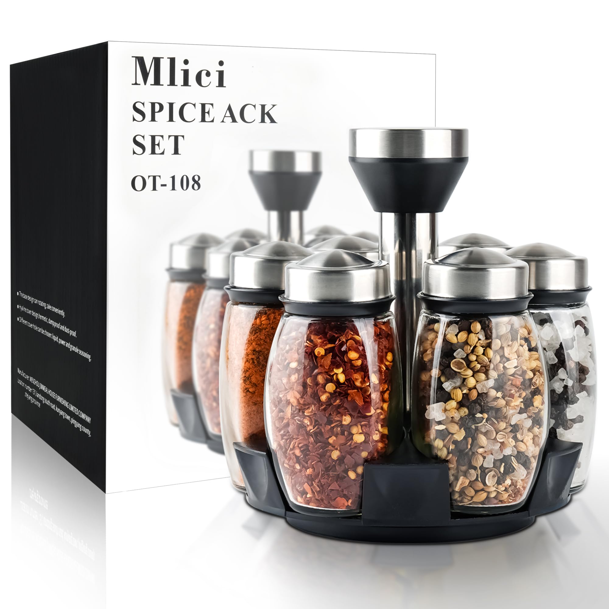 Mlici countertop organizer saves space while simplifying meal prep.