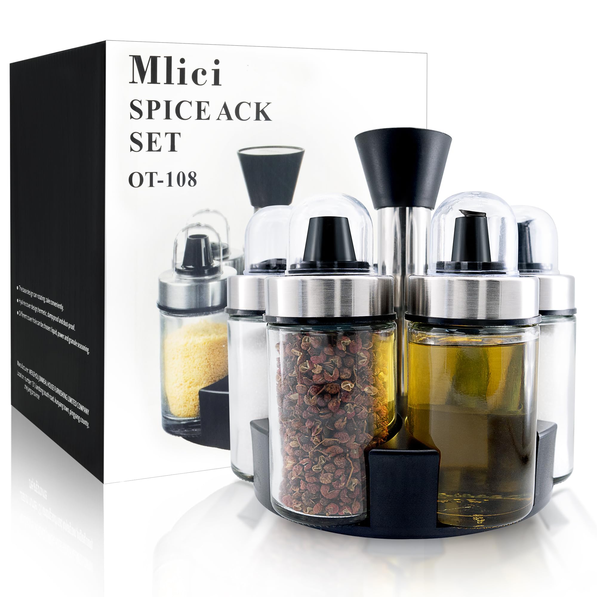 Mlici durable, easy-clean spice containers for daily use